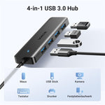 UGREEN 25851 Cavo da 15 cm, hub USB-A a 4 porte USB 3.0, 5 Gbps, 25851