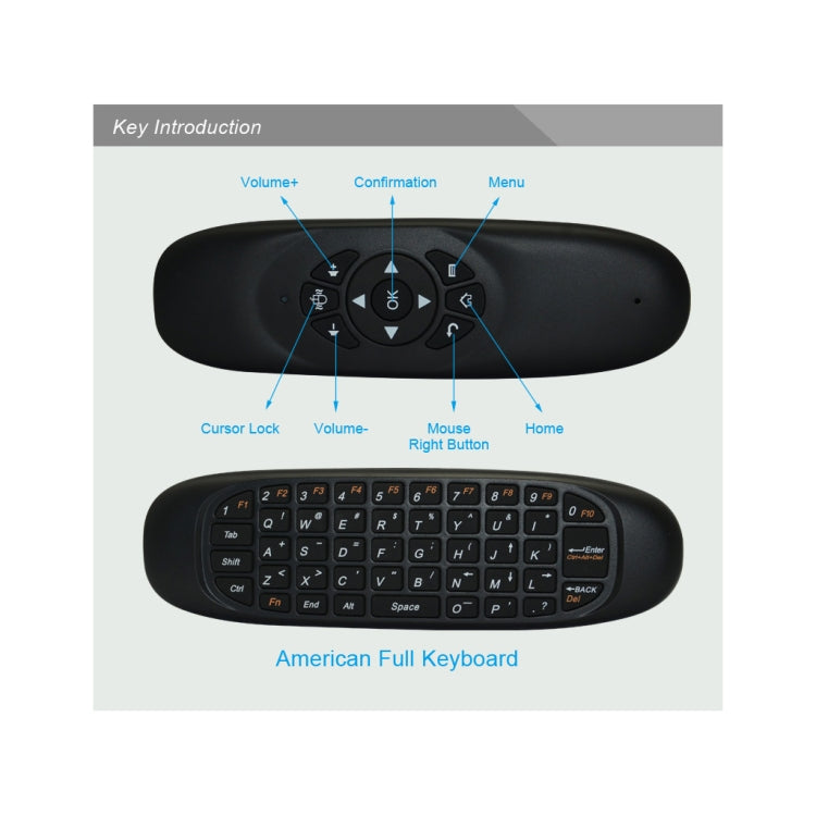 Mini tastiera wireless C120 con mouse 2.4G per PC e Smart TV