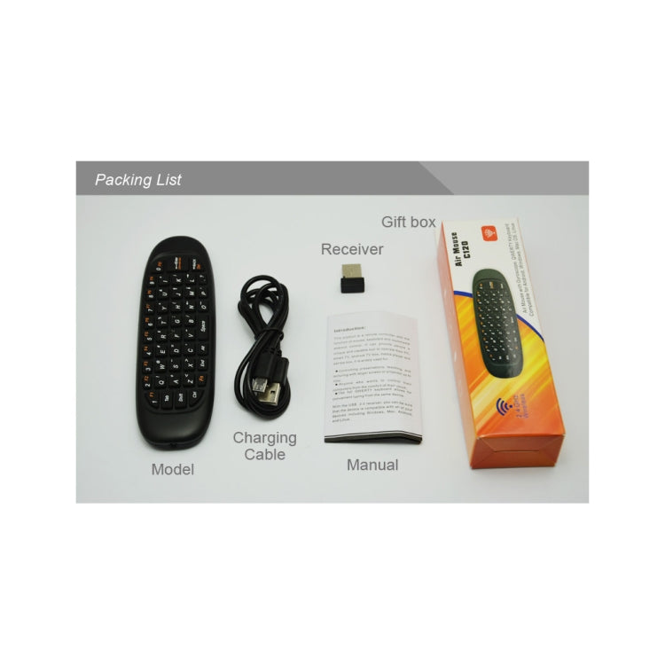 Mini tastiera wireless C120 con mouse 2.4G per PC e Smart TV