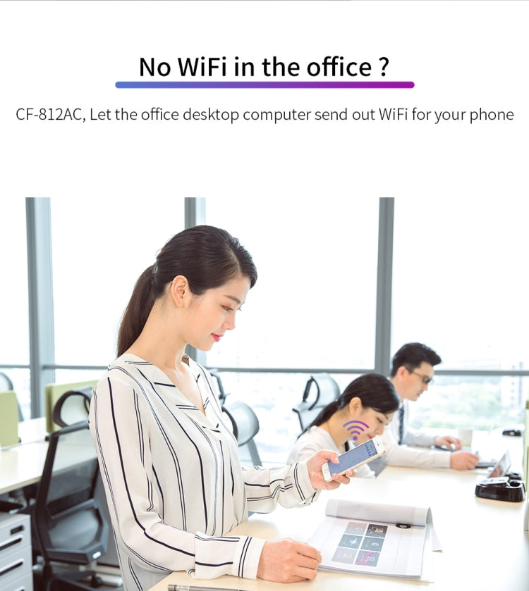 Adattatore WiFi USB COMFAST CF-812AC 1300 Mbps
