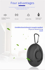 Repellente ultrasuoni zanzare ricaricabile USB 10-70m²