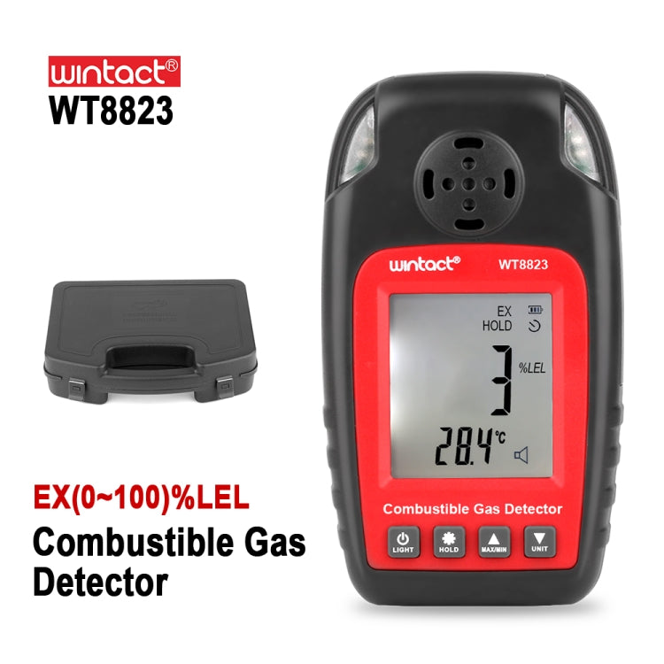 Rilevatore digitale di gas combustibile WT8823 con display LCD - immagine 2