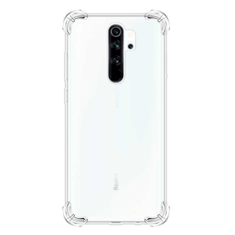 Per Xiaomi Redmi Note 8 Pro Custodia per telefono in TPU trasparente ultrasottile anti-caduta a quattro angoli