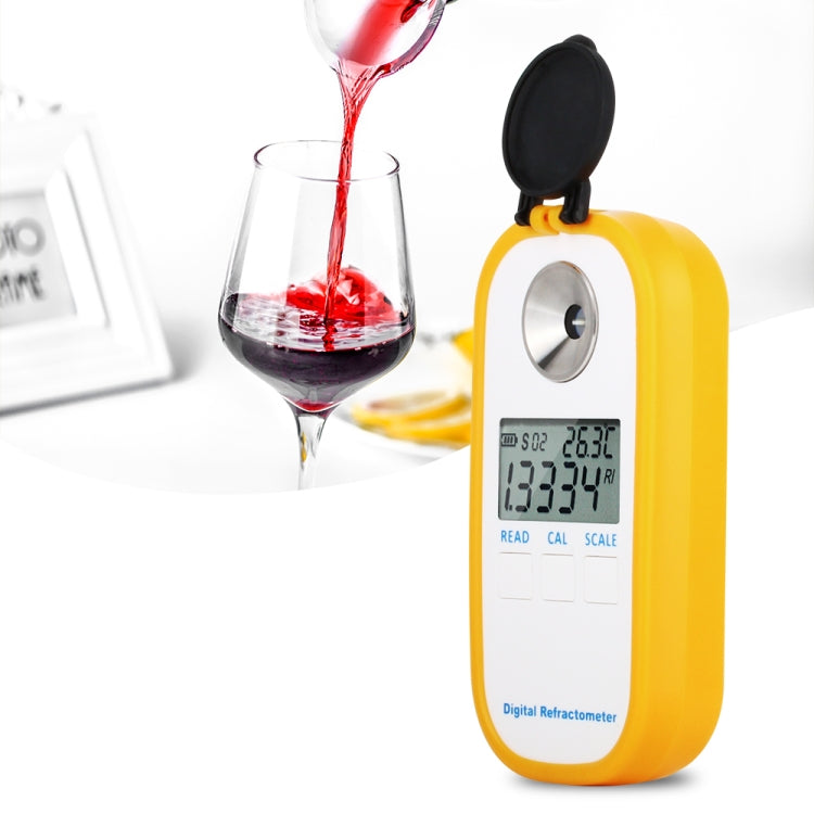Rifrattometro digitale DR401 per Brix 0-50% e alcol 0-22%