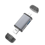 Lettore di schede OTG USB Tipo C Micro USB 3 in 1