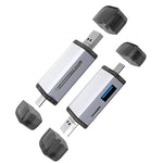 Lettore di schede OTG USB Tipo C Micro USB 3 in 1