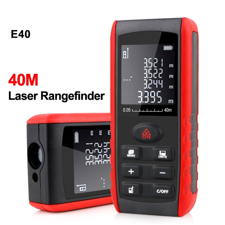 Telemetro laser portatile E40, portata 40 m e precisione ±1,5 mm - immagine 2