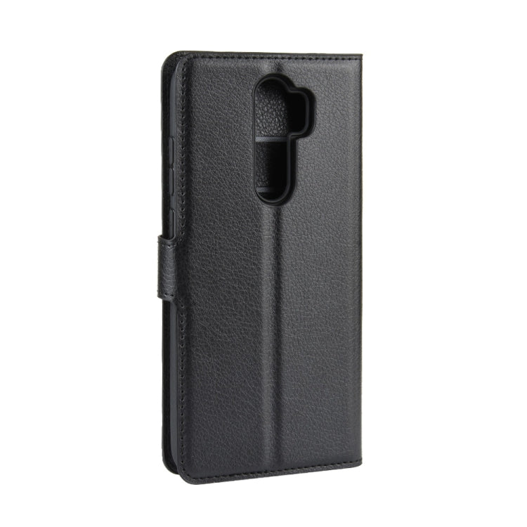 Per Xiaomi Redmi Note 8 Pro Litchi Texture Custodia in pelle orizzontale a conchiglia con portafoglio e porta carte di credito