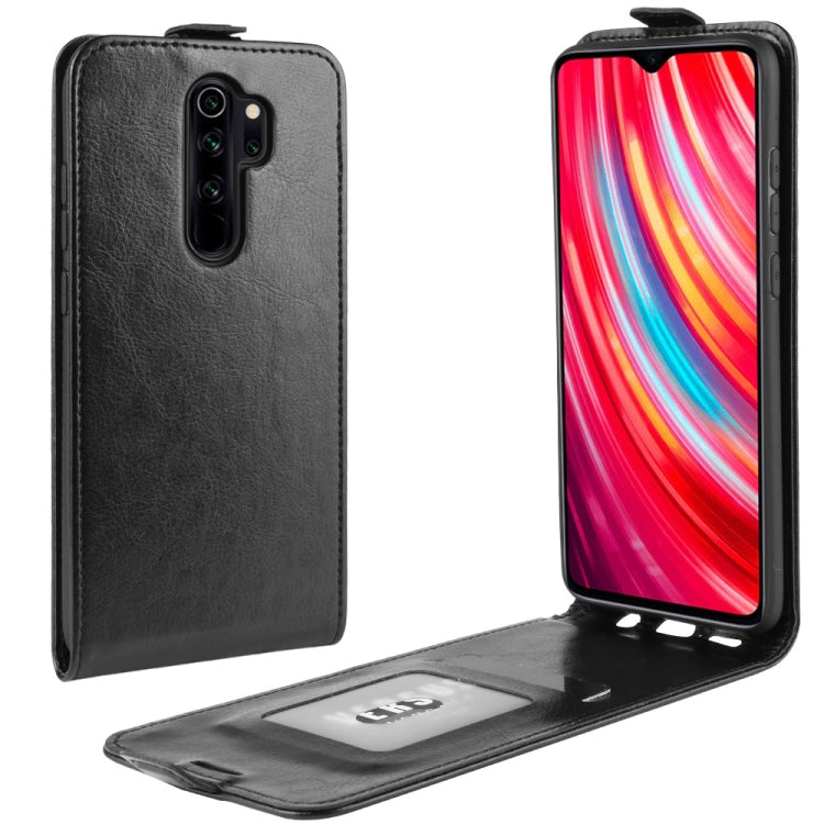 Per Xiaomi Redmi Note 8 Pro Custodia protettiva in pelle con vibrazione verticale Crazy Horse