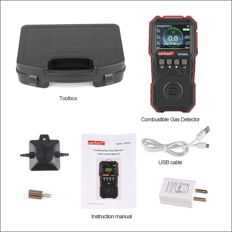 Rilevatore di monossido di carbonio ricaricabile WINTACT WT8806 - immagine 8