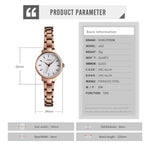 Skmei 1410 Orologio da donna al quarzo con cinturino acciaio