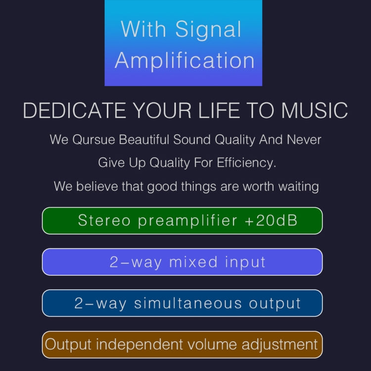 Amplificatore segnale audio stereo B015 per cuffie e altoparlanti