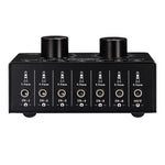 Selettore audio 6 ingressi 1 uscita con controllo volume