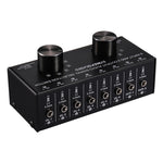 Selettore audio 6 ingressi 2 uscite con interfaccia 3,5 mm