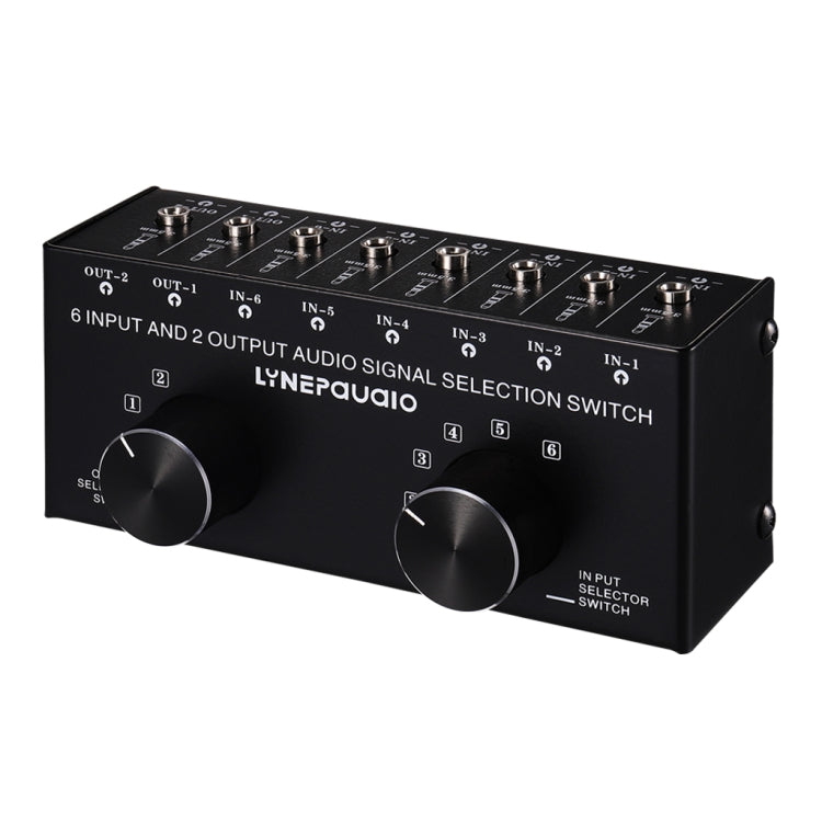 Selettore audio 6 ingressi 2 uscite con interfaccia 3,5 mm