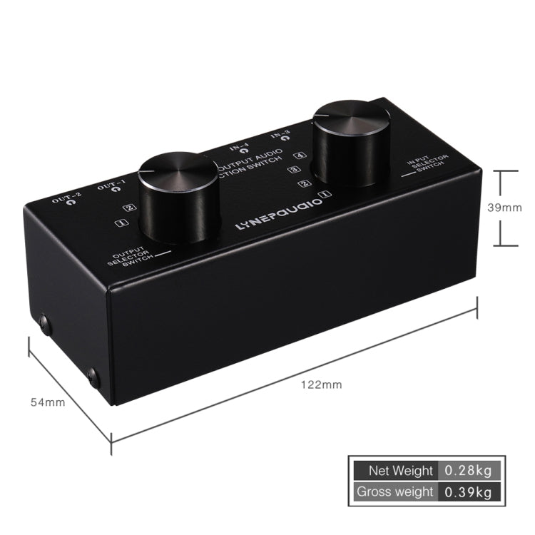 Selettore audio 6 ingressi 2 uscite con interfaccia 3,5 mm