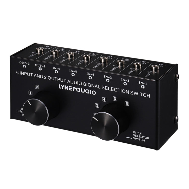 Selettore audio 6 ingressi 2 uscite con interfaccia 3,5 mm
