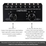 Selettore audio 6 ingressi 2 uscite con interfaccia 3,5 mm