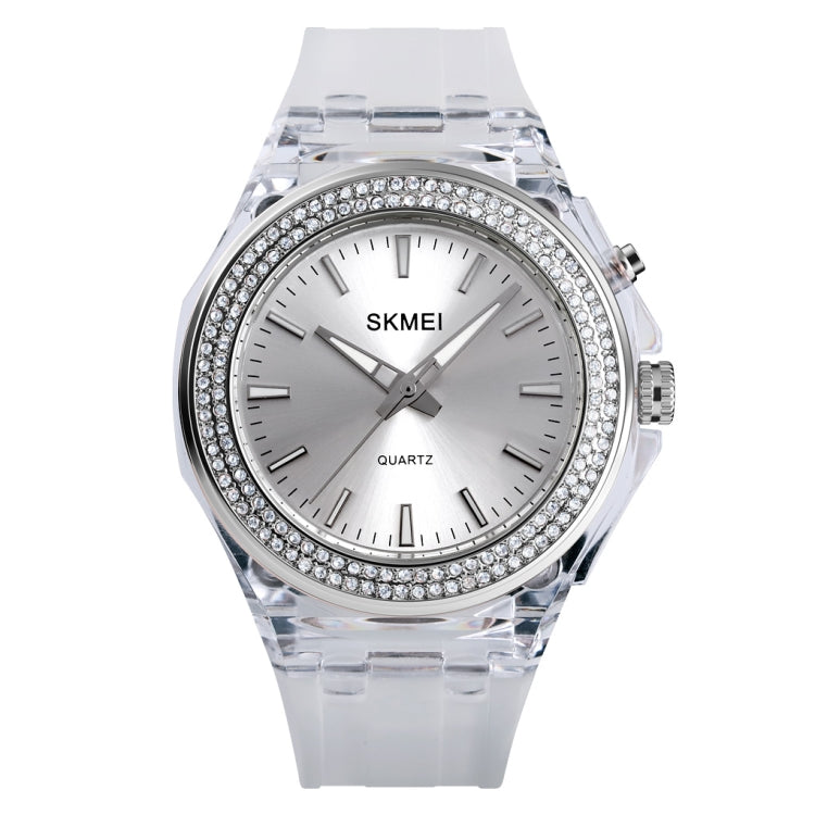 SkMEI 1553 Orologio donna impermeabile LED trasparente