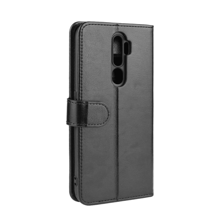 Per OPPO A9 (2020) R64 Texture Custodia in pelle pieghevole orizzontale a piega singola con supporto e slot per schede e portafoglio, For OPPO A9(2020)