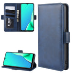 Per OPPO A9 (2020) Custodia per cellulare in pelle con supporto a portafoglio con portafoglio, supporto e slot per carte, For OPPO A9 (2020)