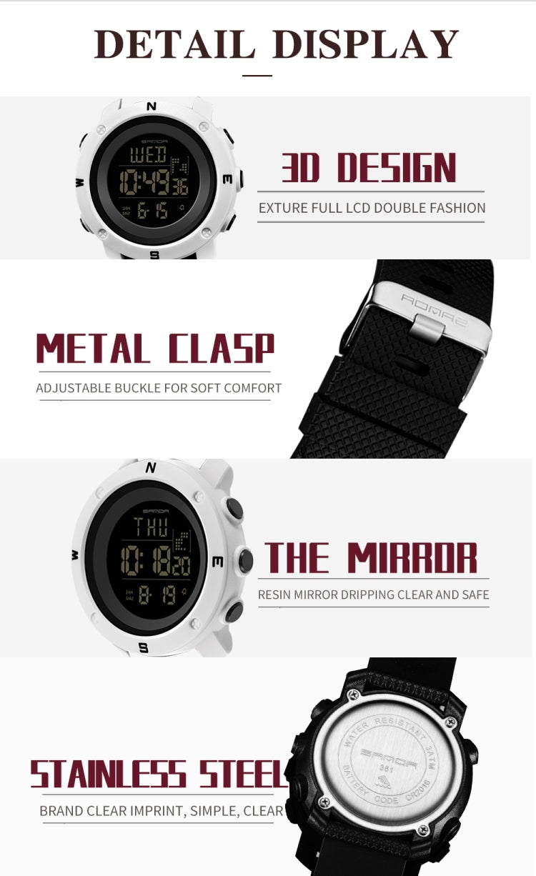 SANDA 361 Orologio elettronico multifunzione impermeabile