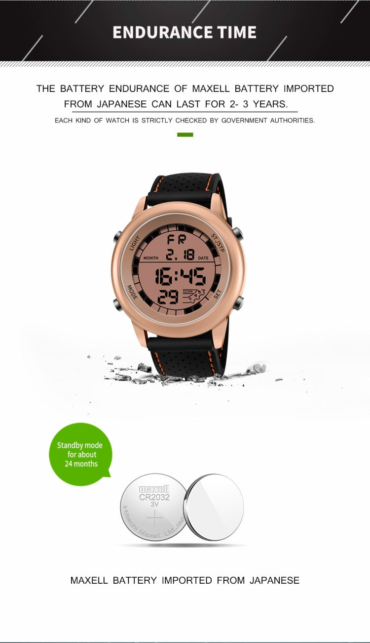 SANDA 411 Orologio digitale multifunzione impermeabile