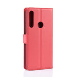 Per Huawei Honor 9X Versione con impronte digitali Litchi Texture Custodia in pelle a vibrazione orizzontale con portafoglio e supporto e slot per schede