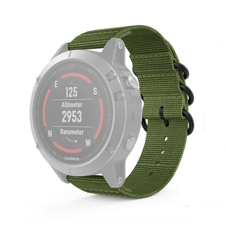 Per cinturino in nylon a tre anelli Garmin Fenix 3/5X universale da 26 mm