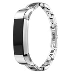 Per smartwatch Fitbit Alta cinturino in metallo a forma di X, black, gold, rose gold, sliver