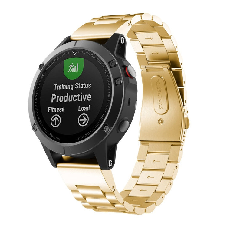 Per cinturino in acciaio inossidabile Garmin 5 20mm Tri-Bead
