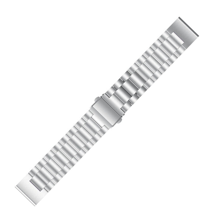 Per Garmin Fenix 5 cinturino in acciaio inossidabile a tre sfere in metallo (argento), 20MM, 22MM, 26MM
