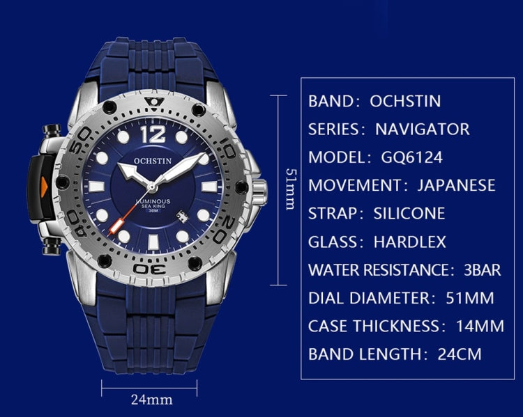 Orologio sportivo uomo impermeabile con luce notturna