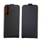 Custodia in pelle TPU verticale con slot carte Galaxy A70