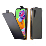 Custodia in pelle TPU verticale con slot carte Galaxy A70