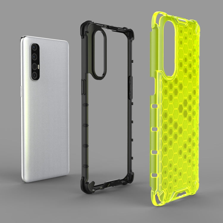 Per OPPO Reno3pro Custodia antiurto per PC a nido d'ape + TPU, For OPPO Reno 3 Pro