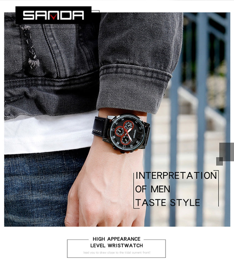 SANDA 5009 Orologio da uomo al quarzo impermeabile