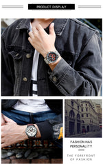SANDA 5009 Orologio da uomo al quarzo impermeabile