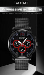 SANDA 5009 Orologio da uomo al quarzo impermeabile