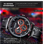 SANDA 5009 Orologio da uomo al quarzo impermeabile