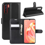 Per OPPO A91 Custodia in pelle PU con vibrazione orizzontale Litchi Texture con supporto e slot per schede e portafoglio, For OPPO A91