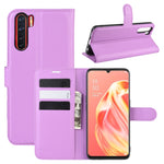 Per OPPO A91 Custodia in pelle PU con vibrazione orizzontale Litchi Texture con supporto e slot per schede e portafoglio, For OPPO A91