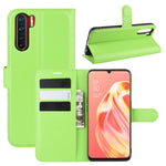 Per OPPO A91 Custodia in pelle PU con vibrazione orizzontale Litchi Texture con supporto e slot per schede e portafoglio, For OPPO A91