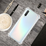 Per OPPO Find X2 Custodia per telefono in TPU trasparente ultrasottile anti-caduta a quattro angoli