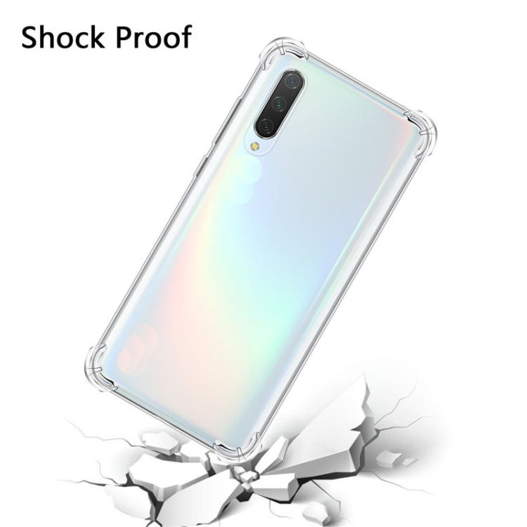 Per OPPO Find X2 Custodia per telefono in TPU trasparente ultrasottile anti-caduta a quattro angoli