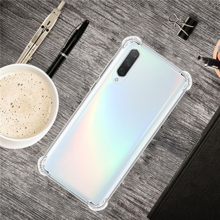 Per OPPO Find X2 Custodia per telefono in TPU trasparente ultrasottile anti-caduta a quattro angoli