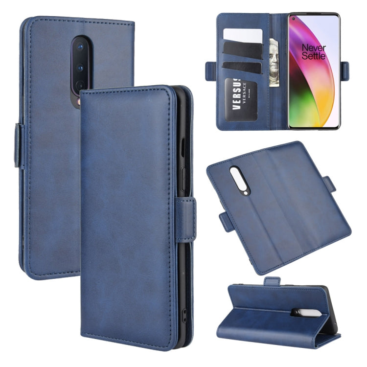 Per OnePlus 8 Custodia in pelle a vibrazione orizzontale con fibbia magnetica a doppio lato con supporto, slot per carte e portafoglio, For OnePlus 8