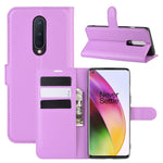 Per OnePlus 8 Litchi Texture Custodia protettiva a vibrazione orizzontale con supporto, slot per schede e portafoglio, For OnePlus 8