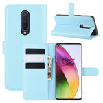 Per OnePlus 8 Litchi Texture Custodia protettiva a vibrazione orizzontale con supporto, slot per schede e portafoglio, For OnePlus 8