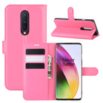 Per OnePlus 8 Litchi Texture Custodia protettiva a vibrazione orizzontale con supporto, slot per schede e portafoglio, For OnePlus 8